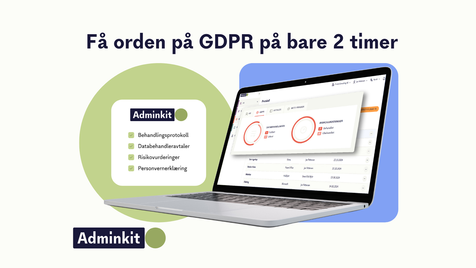 Reis Regnskap og Adminkit GDPR kampanje